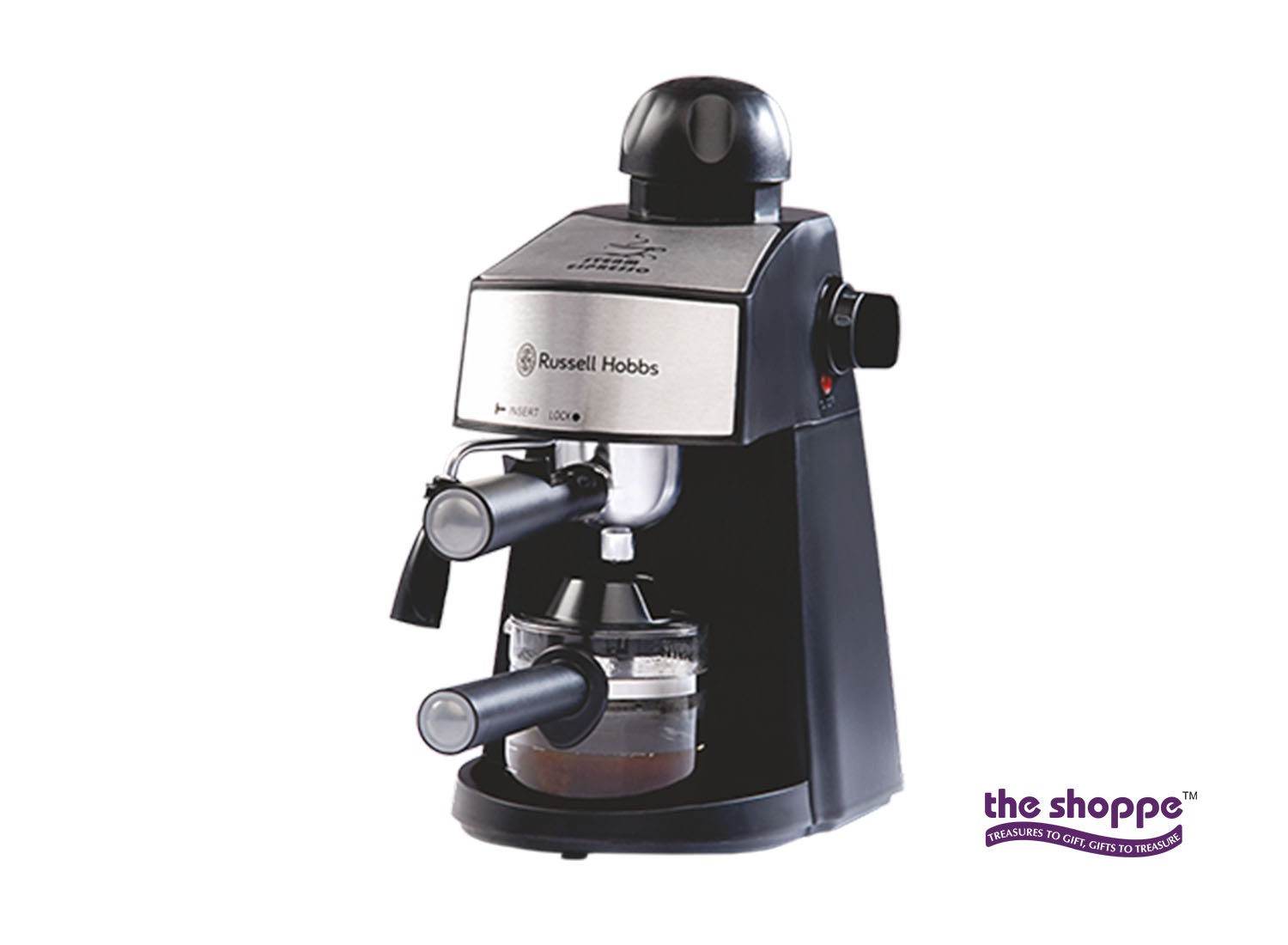 Russell Hobbs COFFEE MAKER 800 W Espresso and Cappuccino Maker 240 ml  RCM800E – Ac World Electronics