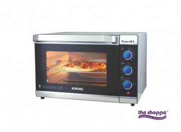 Borosil Prima 48 L OTG, With Motorised Rotisserie And Convection, 2000 W, 6 Stage Heating Function, Silver 