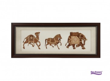 Laser Engraved Camel Wooden Frame