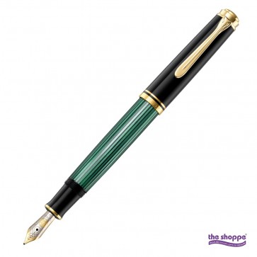 Pelikan Souveraen M300 Black/Green Fountain Pen Medium