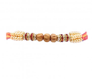 Wooden Bead TRIO traditional Rakhi(206325/13)