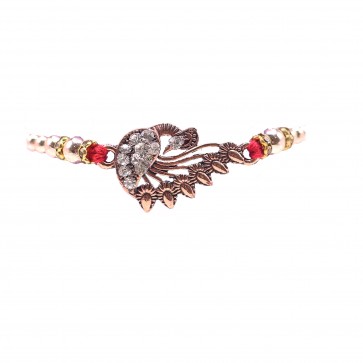 Traditional Peacock rakhi (206311/23)