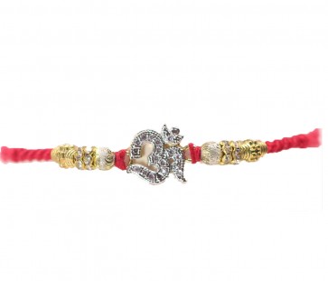 OM Designer Rakhi with American Diamond (69669/4)