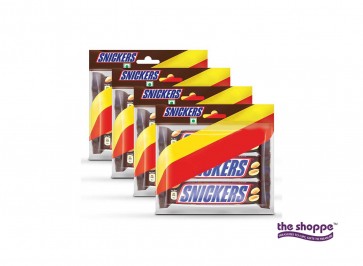 Snickers Peanut Filled Chocolate, 150g (Pack of 4) 