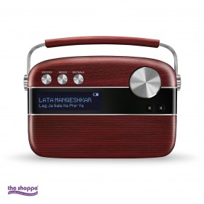 Saregama Carvaan SC01/SC03 Portable Digital Music Player (Cherrywood Red) 