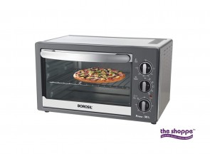Borosil Prima 30 L OTG, With Motorised Rotisserie And Convection, 1500 W, 6 Stage Heating Function, Silver 