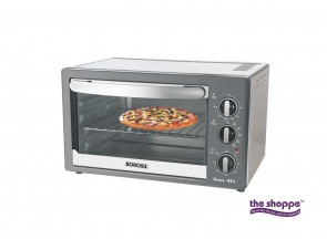 Borosil Prima 42 L OTG, With Motorised Rotisserie And Convection, 2000 W, 6 Stage Heating Function, Silver 