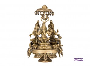 Brass Ganesh Laxmi Saraswati