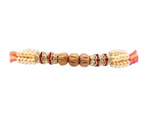 Wooden Bead TRIO traditional Rakhi(206325/13)