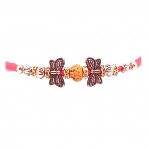 Butterfly with Rudraksh Rakhi(206311/36)