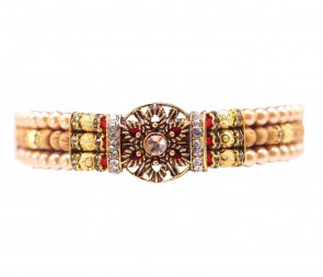 Wooden and Pearl beads TRIO (206322/5)