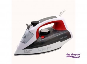 Russell Hobbs Steam Iron, Iron with Nanoceramic Soleplate, Variable Temperature and Steam Setting Iron, Anti-Drip, Self-Clean Function, 2000-Watt, Multicolor 