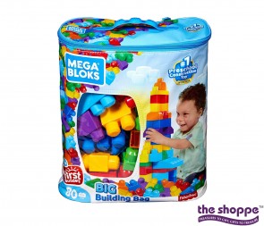 Fisher-Price Mega Bloks Big Building Bag, Multicolor