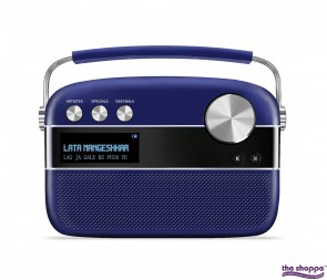 Saregama Carvaan Portable Music Player with 5000 Preloaded Songs, FM/BT/AUX  (Royal Blue) 