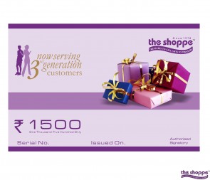 ₹ 1500 Gift voucher